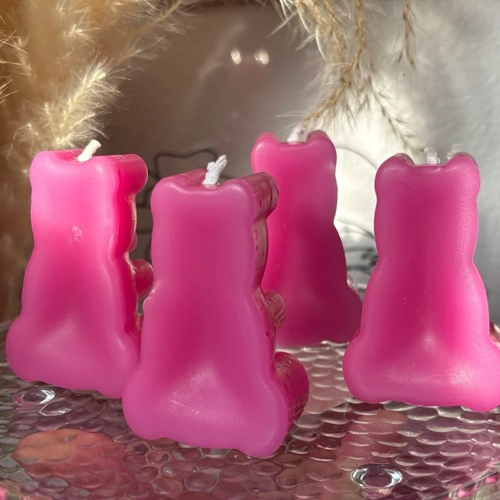 🍭Pink little piglets -Shaped Candles🧁